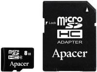 Apacer 8 GB microSDHC Card (AP8GMCSH4-R)